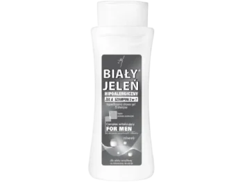 Zdjęcie produktu BIAŁY JELEŃ Hipoalergiczny żel & szampon FOR MEN 2w1 z minerałami, żel do mycia