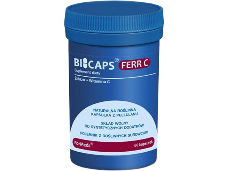 BICAPS FERR C żelazo i witamina C, kapsułki