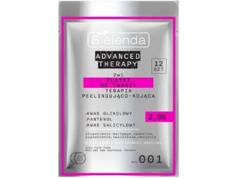Bielenda Advanced Therapy 2w1, terapia peelingująco-kojąca, płatki