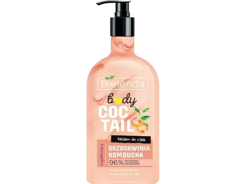 Bielenda Body Coctail wygładzający brzoskwinia + kombucha, balsam