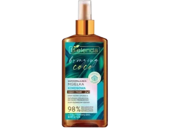 Bielenda Bronzing Coco, samoopalająca ciało + twarz 2w1, mgiełka