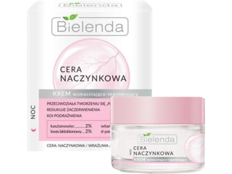 Bielenda Cera naczynkowa, krem wzmacniająco-regenerujący