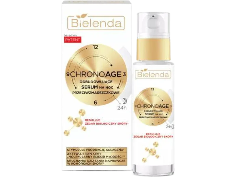 BIELENDA CHRONO AGE 24 H odbudowujące serum przeciwzmarszczkowe na noc
