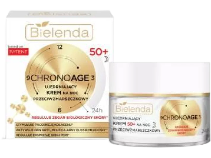 Bielenda Chrono Age 24h, ujędrniający krem przeciwzmarszczkowy 50+ na noc