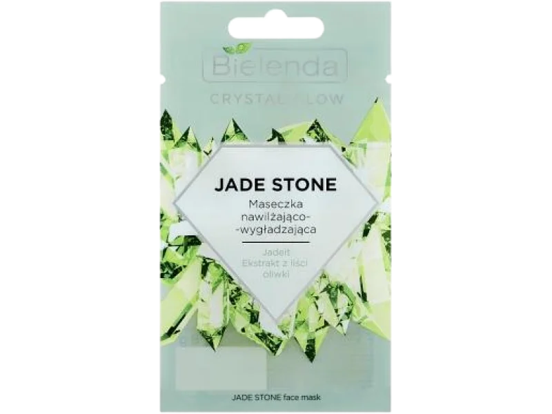 Bielenda Crystal Glow Jade Stone nawilżająco-wygładzająca, maska