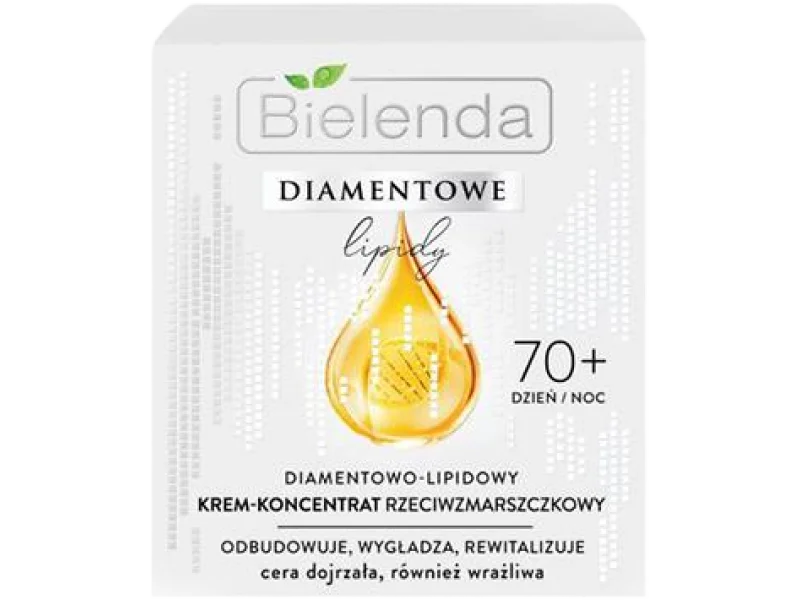 Bielenda Diamentowe Lipidy diamentowo-lipidowy krem-koncentrat przeciwzmarszczkowy 70+ dzień/noc