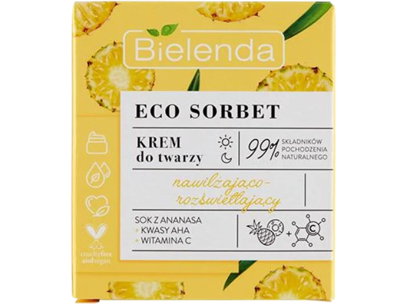 Bielenda Eco Sorbet Ananas nawilżająco-rozświetlający, krem