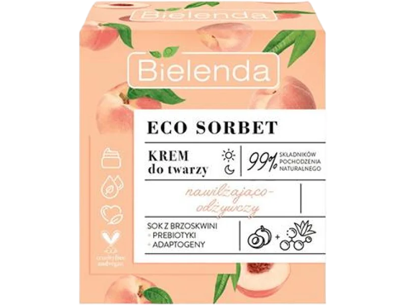 Bielenda Eco Sorbet brzoskwinia krem nawilżająco-odżywczy