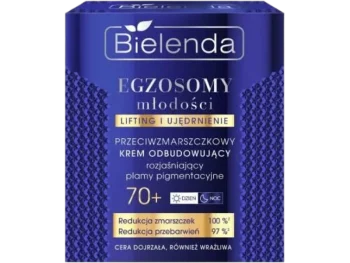 Zdjęcie produktu Bielenda Egzosomy Młodości, przeciwzmarszczkowy krem odbudowujący, rozjaśniający plamy pigmentacyjne 70+