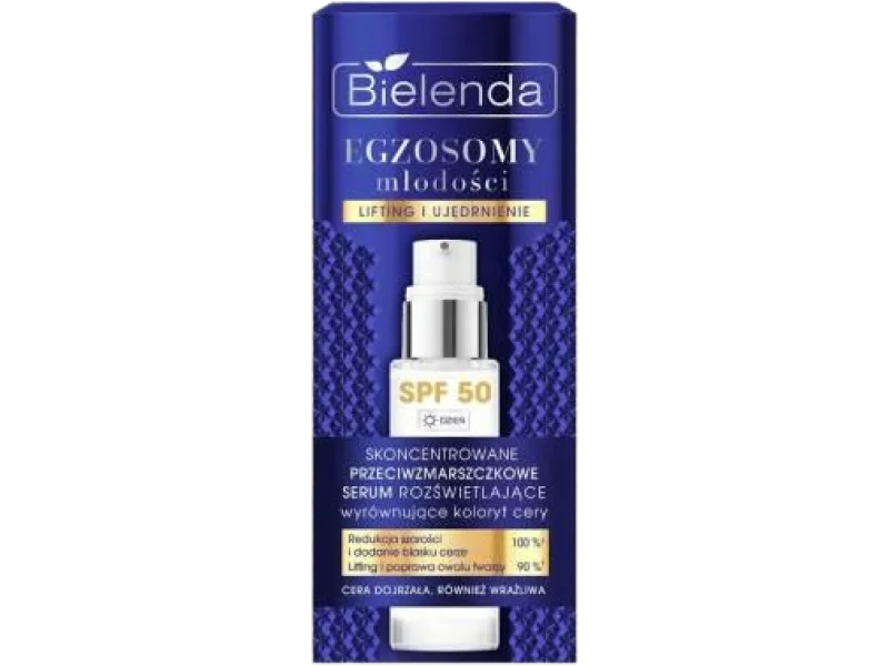 Bielenda Egzosomy Młodości, skoncentrowane przeciwzmarszczkowe serum rozświetlające