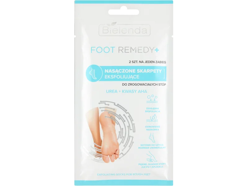 Bielenda Foot Remedy, skarpety eksfoliujące do zrogowaciałych stóp, skarpetki złuszczające