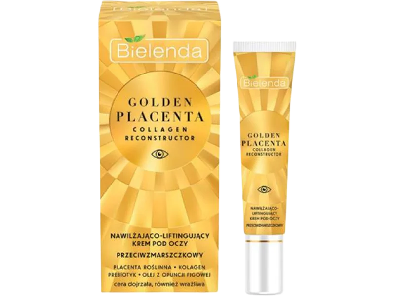 Bielenda Golden Placenta Collagen Reconstructor nawilżająco-liftingujący przeciwzmarszczkowy pod oczy, krem