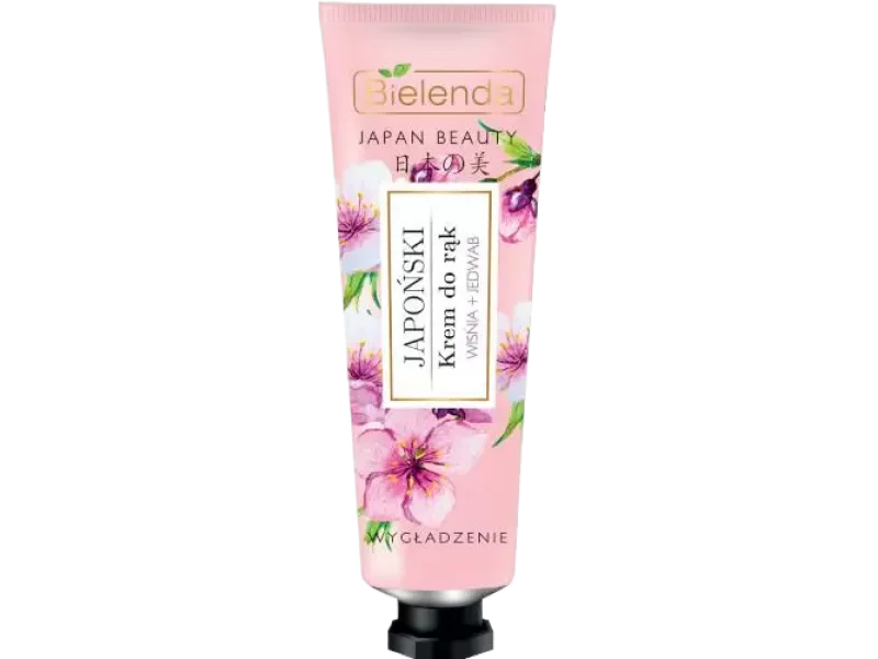 Bielenda Japan Beauty japoński krem do rąk wiśnia + jedwab