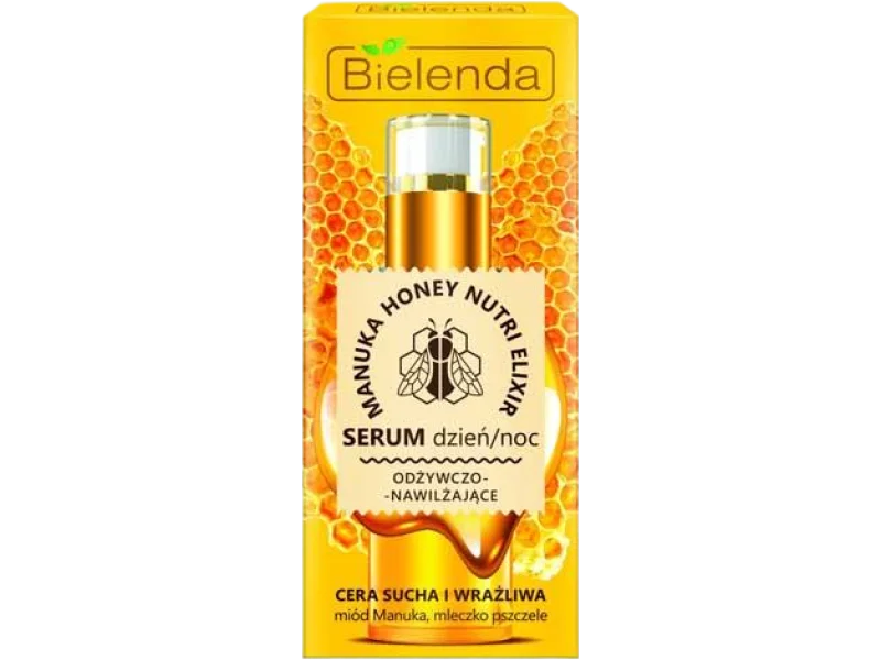 BIELENDA MANUKA HONEY NUTRI ELIXIR odżywczo-nawilżające dzień/noc, serum
