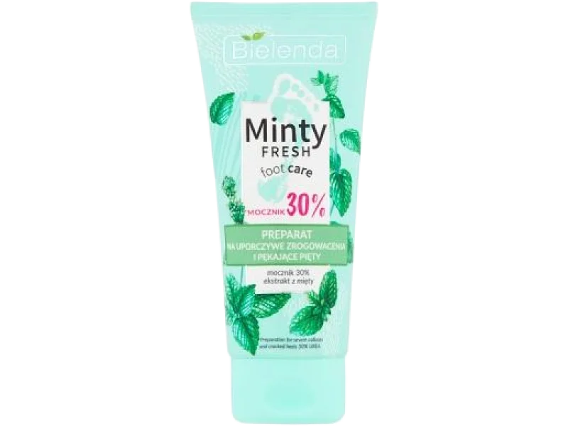 Bielenda Minty Fresh Foot Care preparat na uporczywe zrogowacenia i pękające pięty, krem