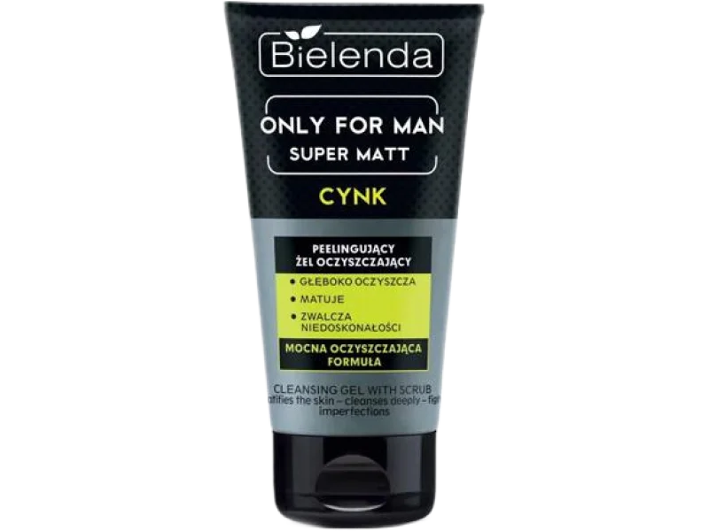 Bielenda Only For Man Super Matt peelingujący żel oczyszczający