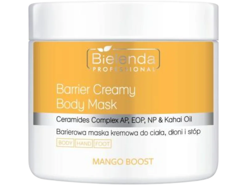 Bielenda Professional Mango Boost maska do ciała, dłoni i stóp kremowa barierowa