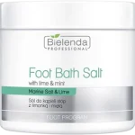 Bielenda Professional Premium Foot Bath Salt with lime and mint, smak limonka i mięta, sól lecznicza