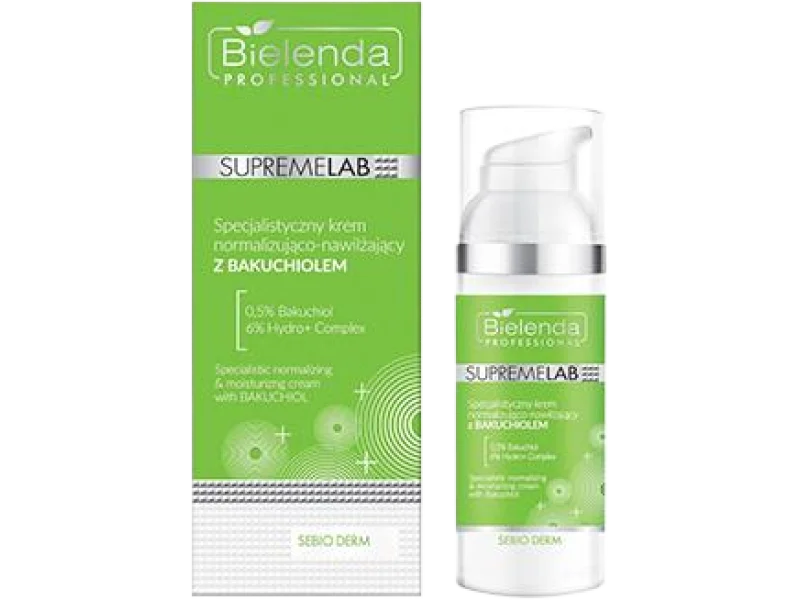 Bielenda Professional Supremelab Sebio Derm specjalistyczny krem normalizująco-nawilżający z bakuchiolem