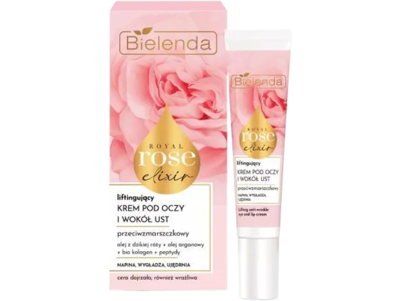 BIELENDA ROYAL ROSE ELIXIR przeciwzmarszczkowy krem liftingujący pod oczy i wokół ust