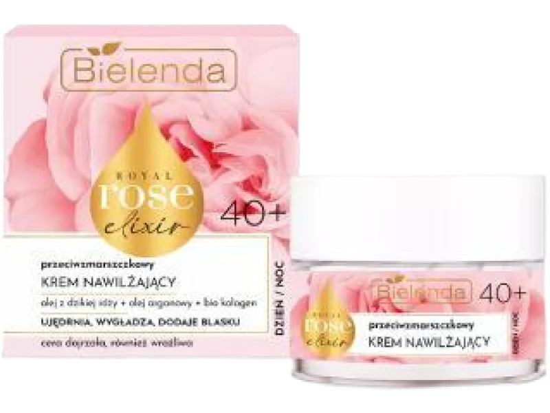 BIELENDA ROYAL ROSE ELIXIR przeciwzmarszczkowy krem nawilżający 40+ dzień/noc
