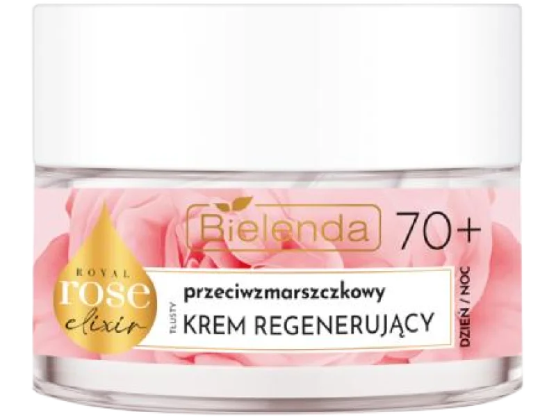 BIELENDA ROYAL ROSE ELIXIR przeciwzmarszczkowy tłusty krem regenerujący 70+ dzień noc