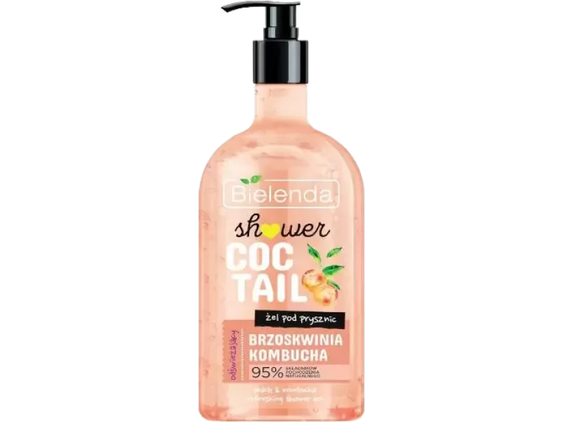 Bielenda Shower Coctail odświeżający brzoskwinia + kombucha, żel