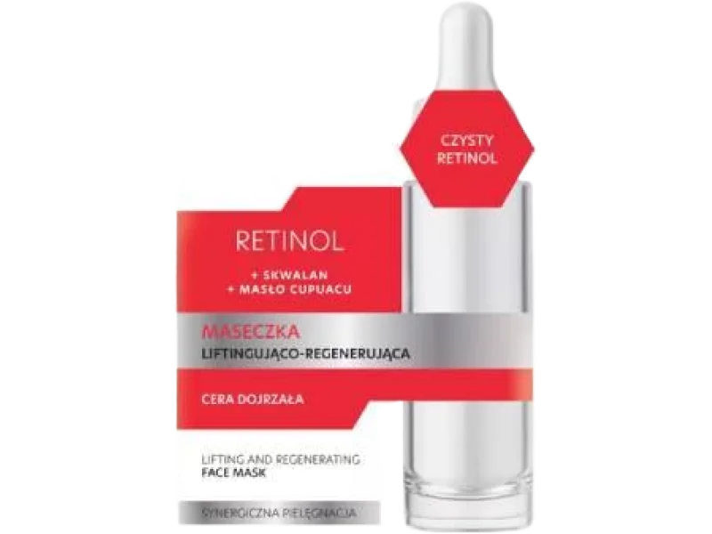 Bielenda Skin Clinic Professional, maseczka liftingująco-regenerująca retinol + skwalan + masło cupuacu, maska