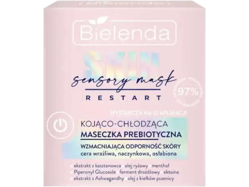 Bielenda Skin Restart Sensory Mask kojąco-chłodząca maseczka prebiotyczna, maska