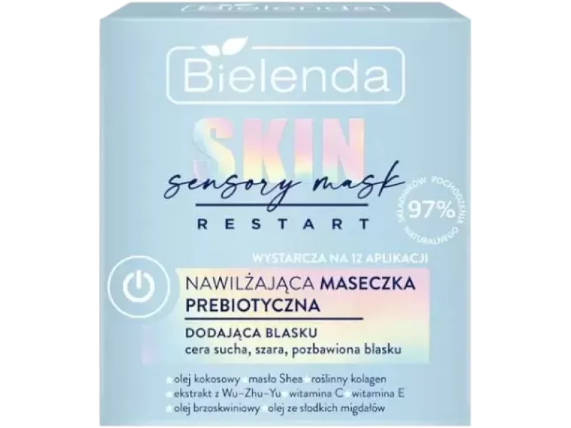 Bielenda Skin Sensory Mask Restart nawilżająca prebiotyczna, maska