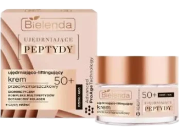 Zdjęcie produktu Bielenda ujędrniające peptydy, krem ujędrniająco-liftingujący przeciwzmarszczkowy 50+