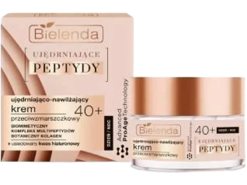 Bielenda ujędrniające peptydy, ujędrniająco-nawilżający przeciwzmarszczkowy 40+, krem