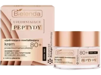 Zdjęcie produktu Bielenda ujędrniające peptydy, ujędrniająco-rewitalizujący 80+ przeciwzmarszczkowy, krem