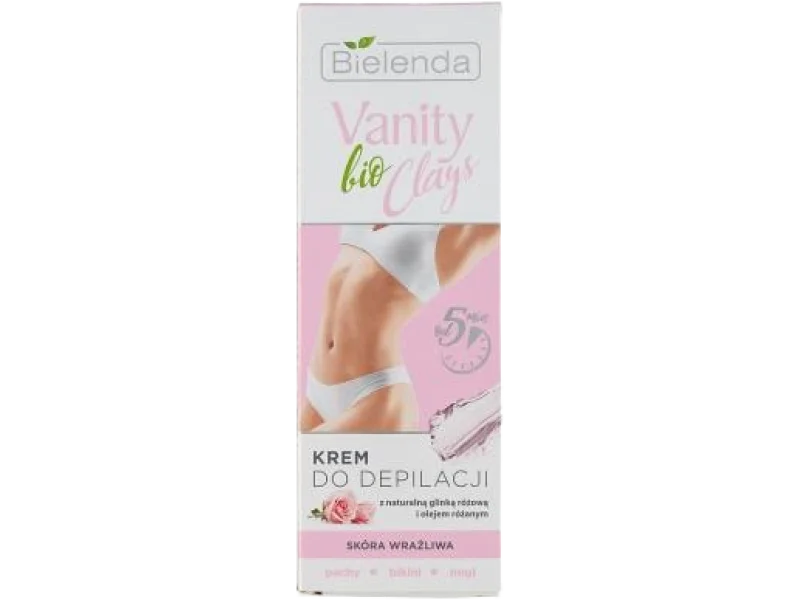 Bielenda Vanity Bio Clays krem do depilacji z naturalną glinką różową i olejem różanym