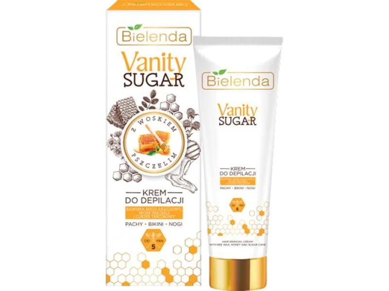 Bielenda Vanity Sugar krem do depilacji z miodem akacjowym i woskiem pszczelim