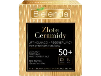 Zdjęcie produktu Bielenda Złote Ceramidy liftingująco-regenerujący przeciwzmarszczkowy 50+ dzień/noc, krem