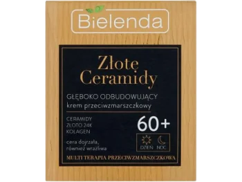 Zdjęcie produktu Bielenda Złote Ceramidy przeciwzmarszczkowy głęboko odbudowujący 60+, krem