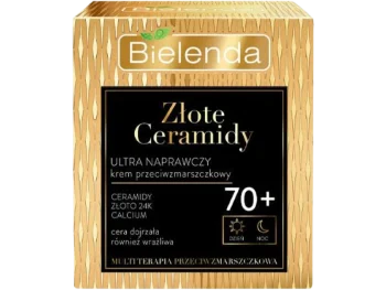 Zdjęcie produktu Bielenda Złote Ceramidy przeciwzmarszczkowy ultra naprawczy 70+, krem