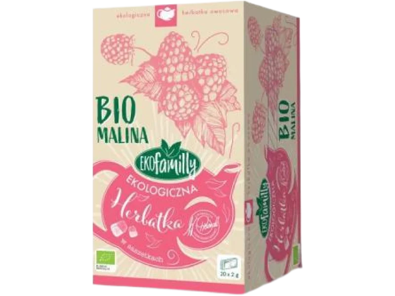 BiFix EkoFamilly malina herbatka owocowa ekologiczna ekspresowa, herbata ekspresowa