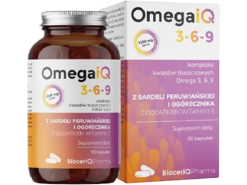 BioceriQ Pharma, OmegaiQ 3-6-9, kapsułki miękkie