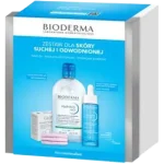 Bioderma Hydrabio Zestaw Xmass 2024 H2O Woda micelarna + Hyalu+ Serum + Płatki Glov puszyste płatki kosmetyczne