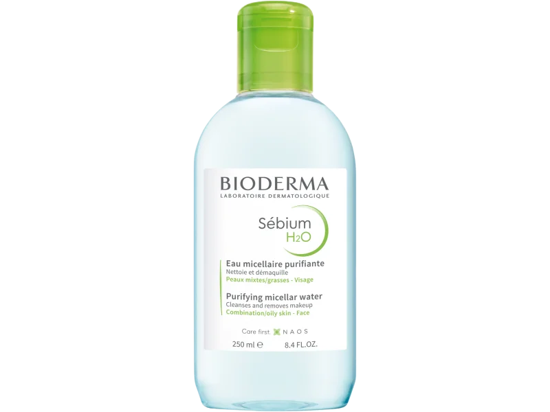 BIODERMA SEBIUM H2O antybakteryjny płyn micelarny do oczyszczania twarzy, płyn na skórę