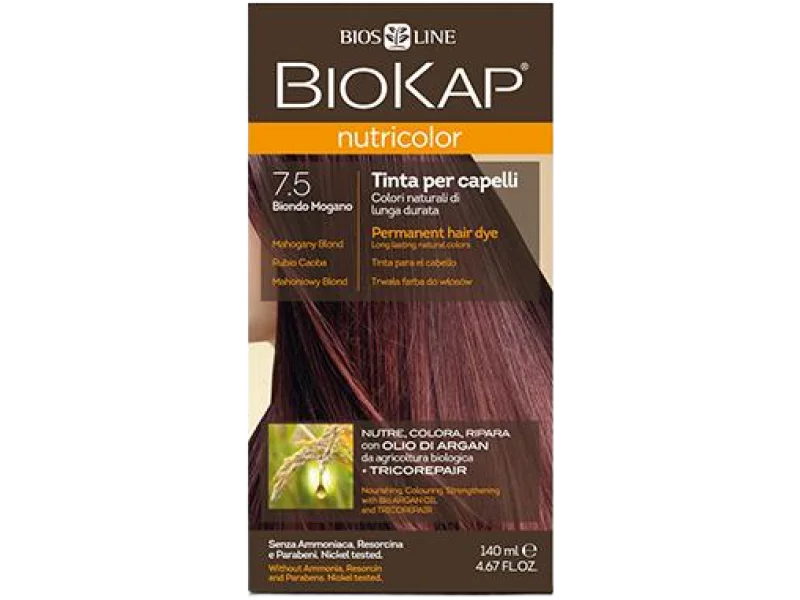 BioKap Nutricolor 7.5 mahoniowy blond, farba