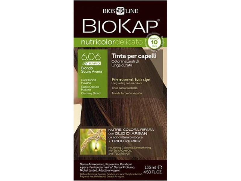 BioKap Nutricolor Delicato Rapid 6.06 ciemny blond, farba