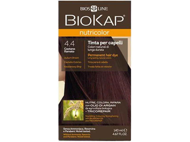 BioKap Nutricolor farba do włosów, 4.4 kasztanowy brąz