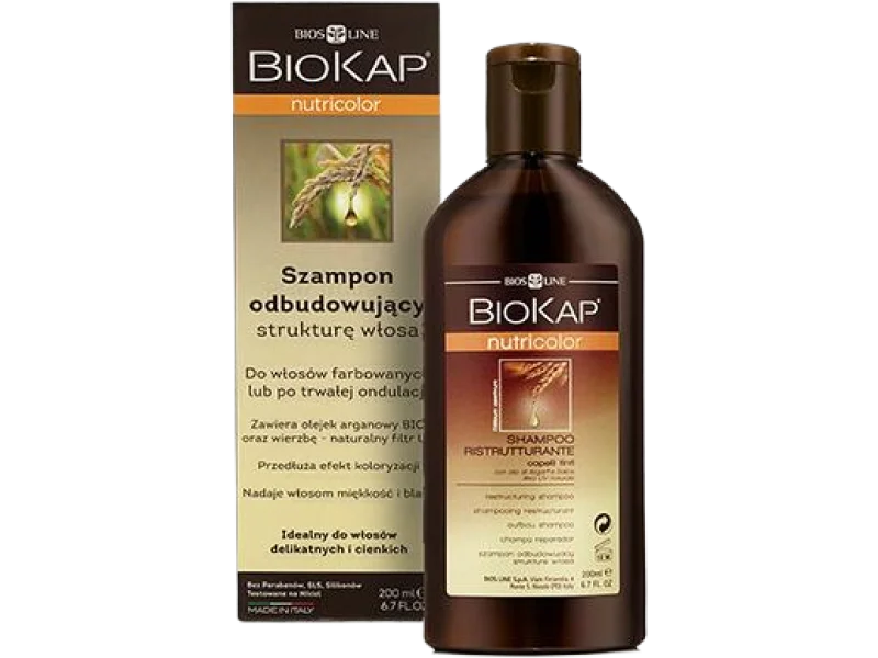 BioKap Nutricolor odbudowujący strukturę włosa, szampon