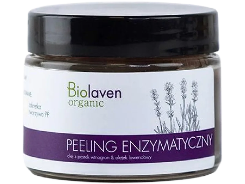BIOLAVEN Peeling enzymatyczny olej z pestek winogron & olejek lawendowy