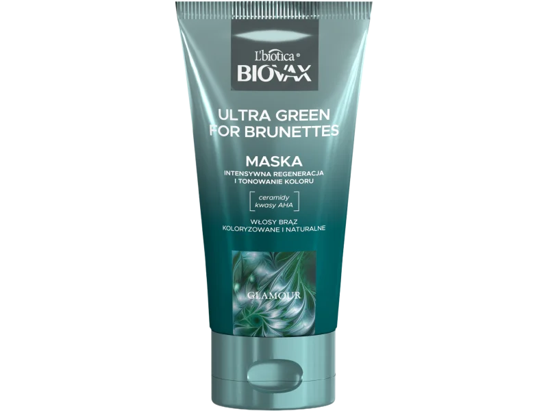 Biovax Glamour Ultra Green for Brunettes, maska