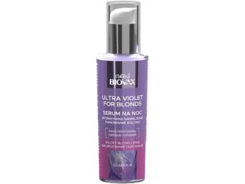 Zdjęcie produktu Biovax Ultra Violet intensywnie nawilżające serum tonujące na noc do włosów blond i siwych