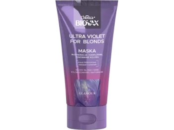 Zdjęcie produktu Biovax Ultra Violet intensywnie regenerująca maseczka tonująca do włosów blond i siwych, maska